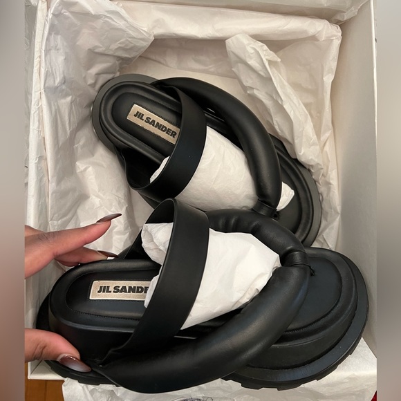 Jil Sander Napa Nature Puffy Thong Sandal sz 38 - Picture 6 of 6